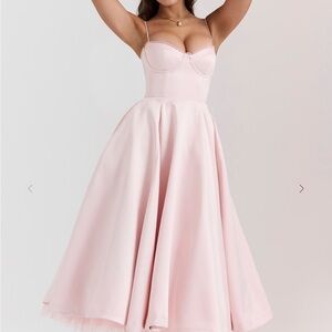 Ballerina Pink Midi Dress- Plus Cup